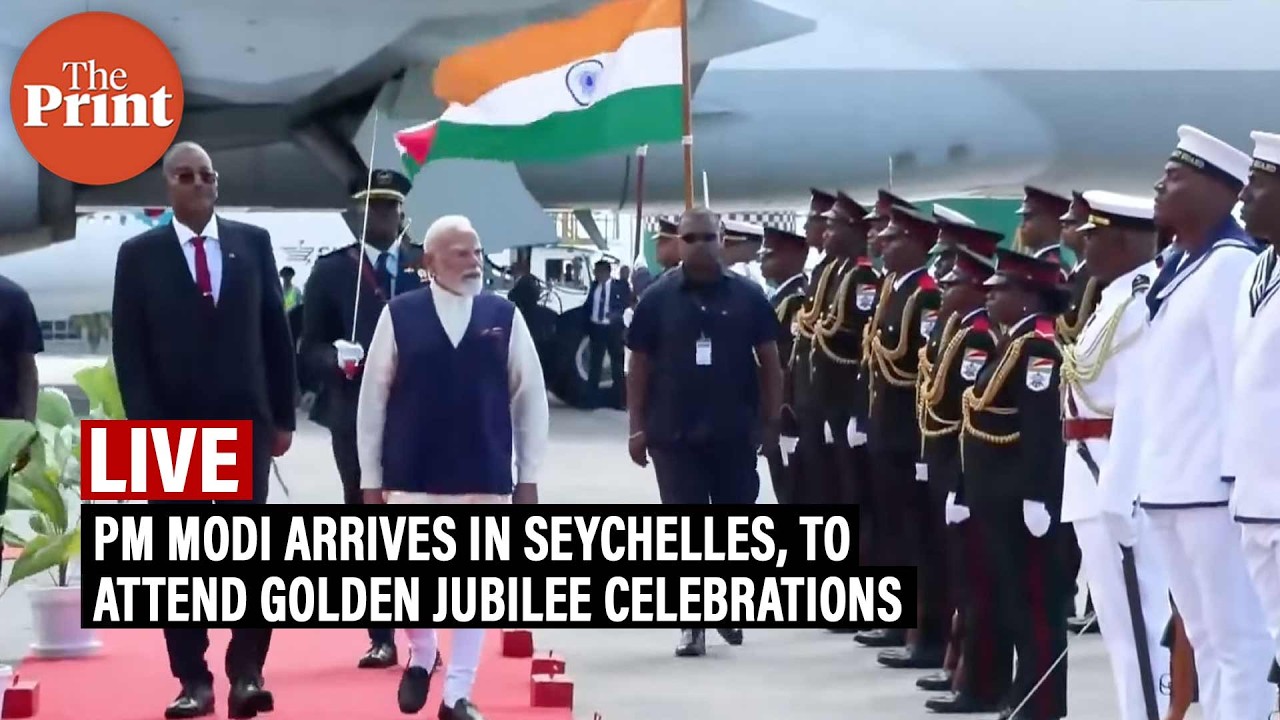 LIVE: PM Narendra Modi arrives in Seychelles, to Attend Golden Jubilee celebrations