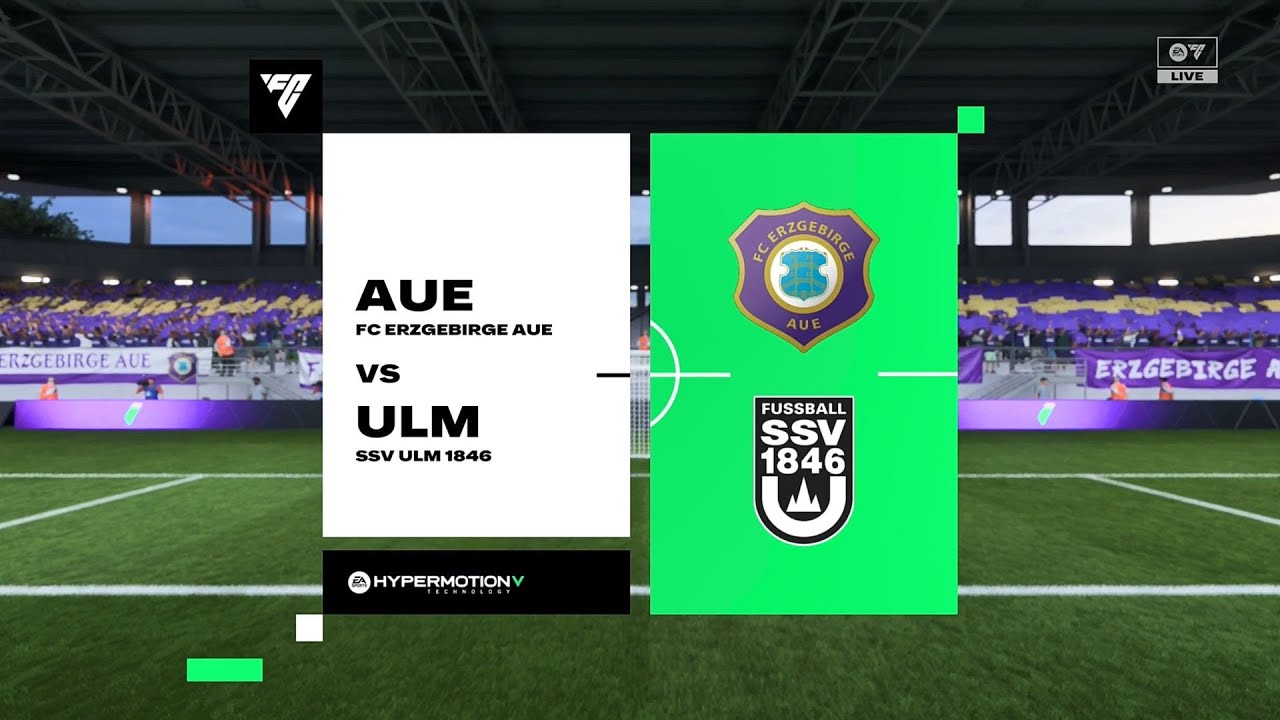 EA Sports FC 26 | Эрцгебирге Ауэ против ССВ Ульм - 3-я немецкая лига | Геймплей на PS5