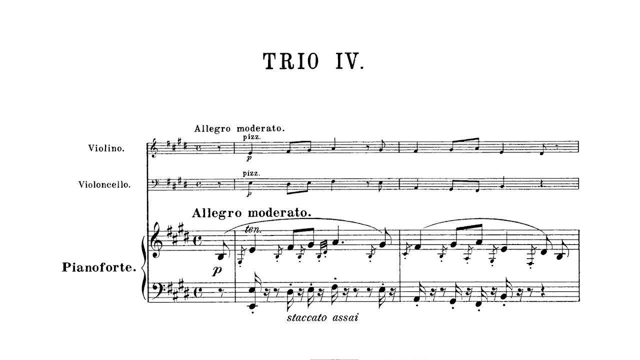 Joseph Haydn: Piano Trio No. 44 in E major, Hob. XV/28 (Trio Wanderer)