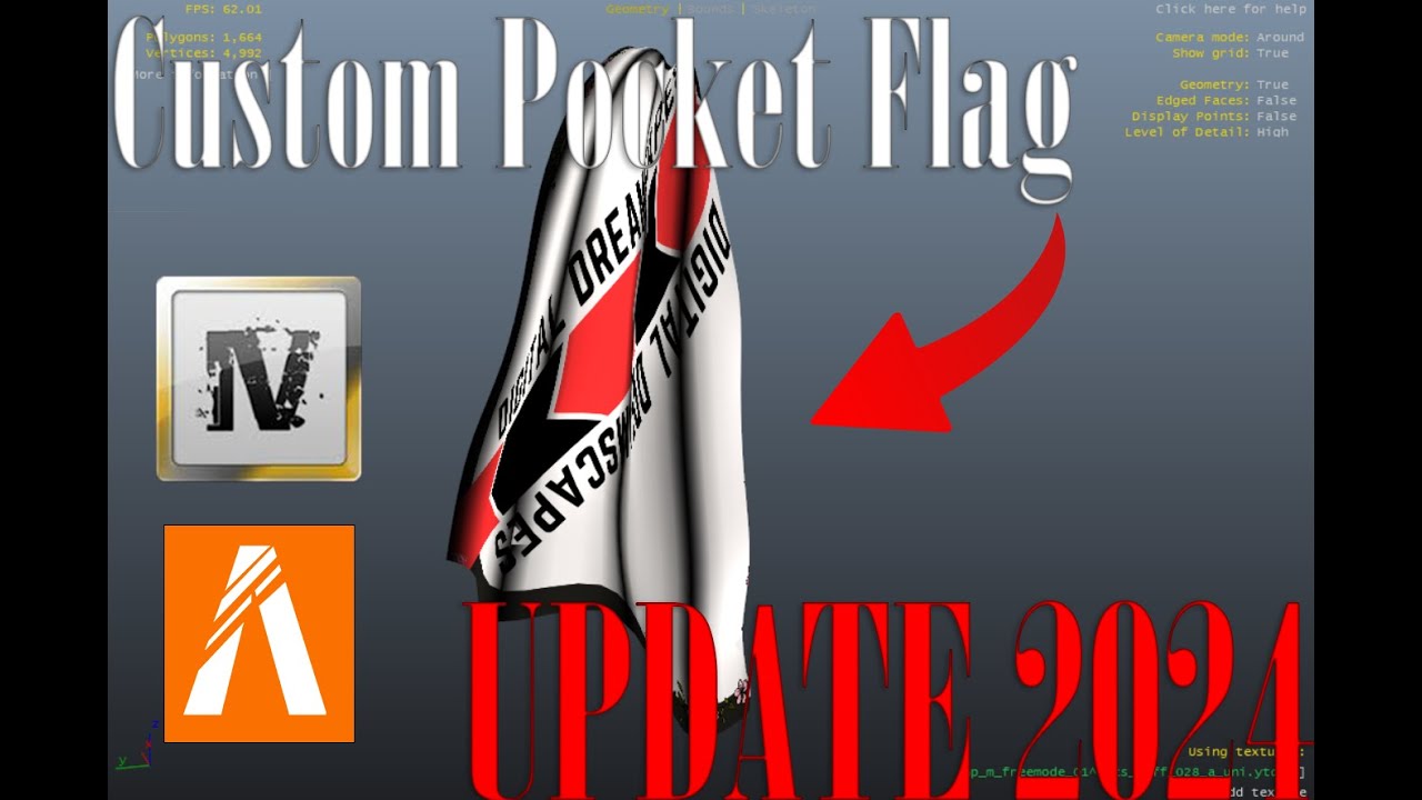 How to make custom Pocket Flag / gang flag for GTA Fivem step by step for beginners