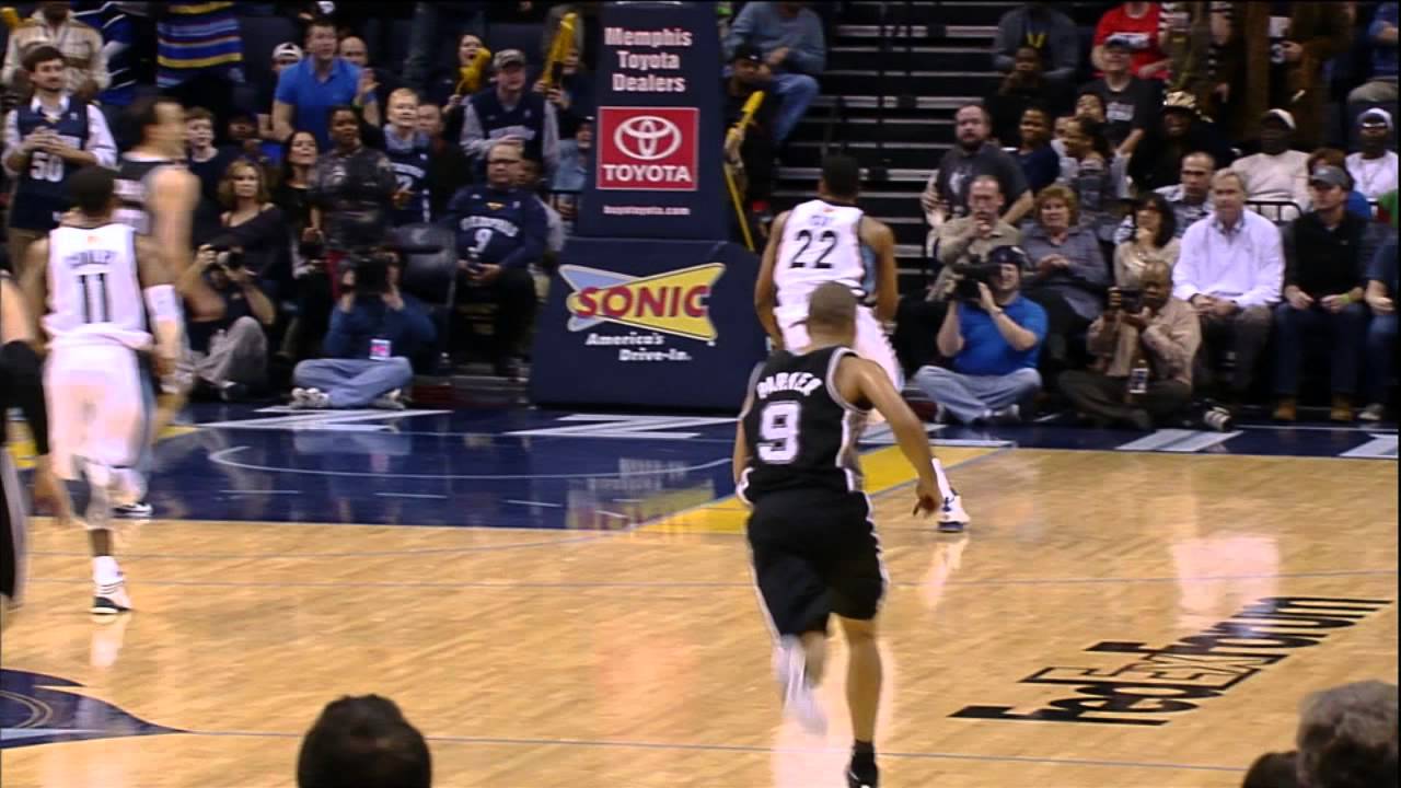 Rudy Gay Throws Down Over Manu Ginobili