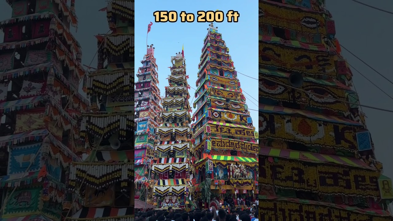 World&rsquo;s tallest chariot festival | Huskur Jatre 2026 | #madduramma #huskur #2026