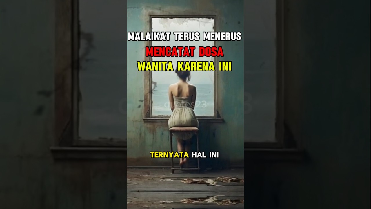 Malaikat terus menerus mencatat dosa wanita karena ini‼️#quotes23 #shorts
