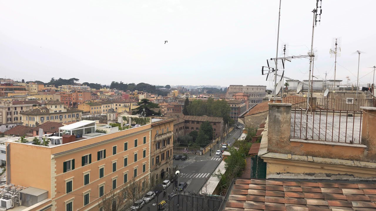 90 Min Deep Focus | Rome Rooftop Ambience | Real Sounds No Music 4K