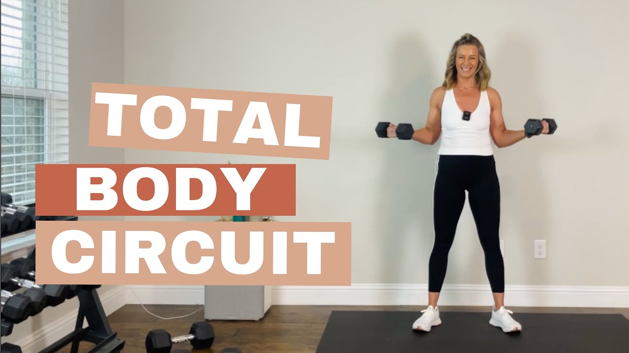 TOTAL BODY CIRCUIT | Home workout with dumbbells