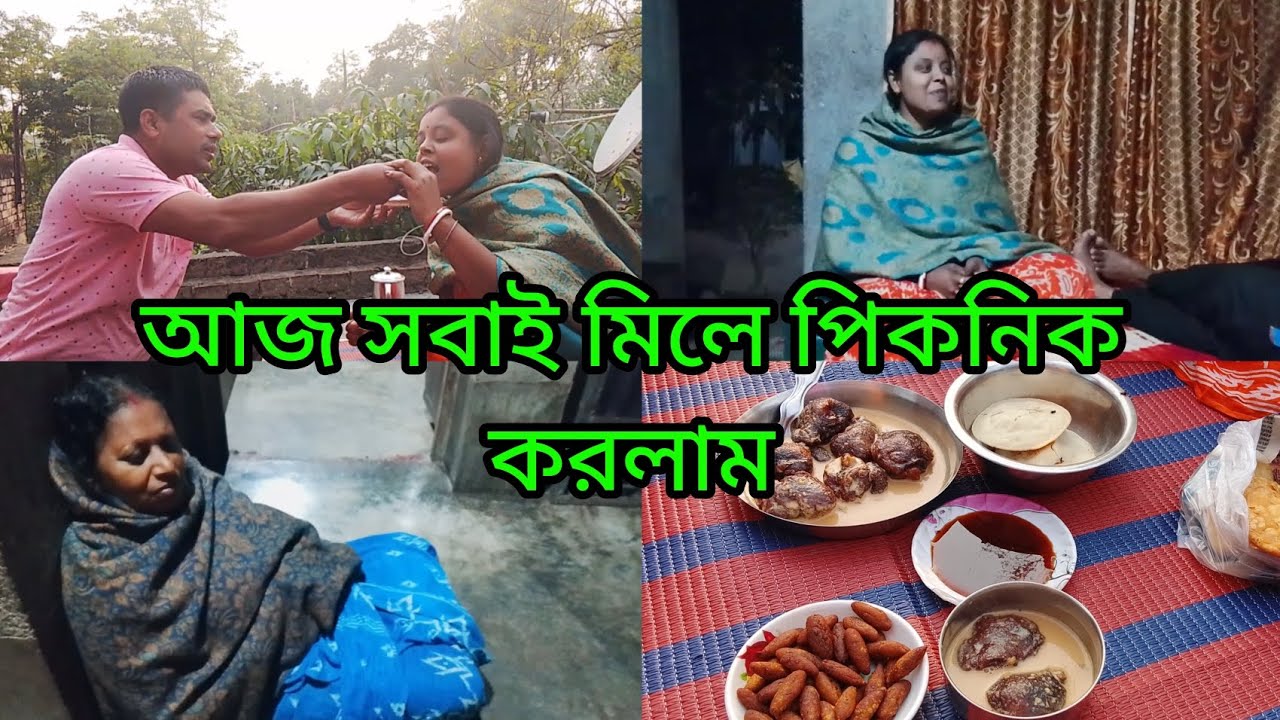 আজ সবাই মিলে পিকনিক করলাম, বাড়ি এসে সবাই একসাথে খুব ভালো লাগছে 🏡✅