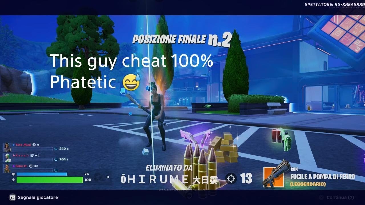 Fortnite ZB - Cheater ruin our fantastic match