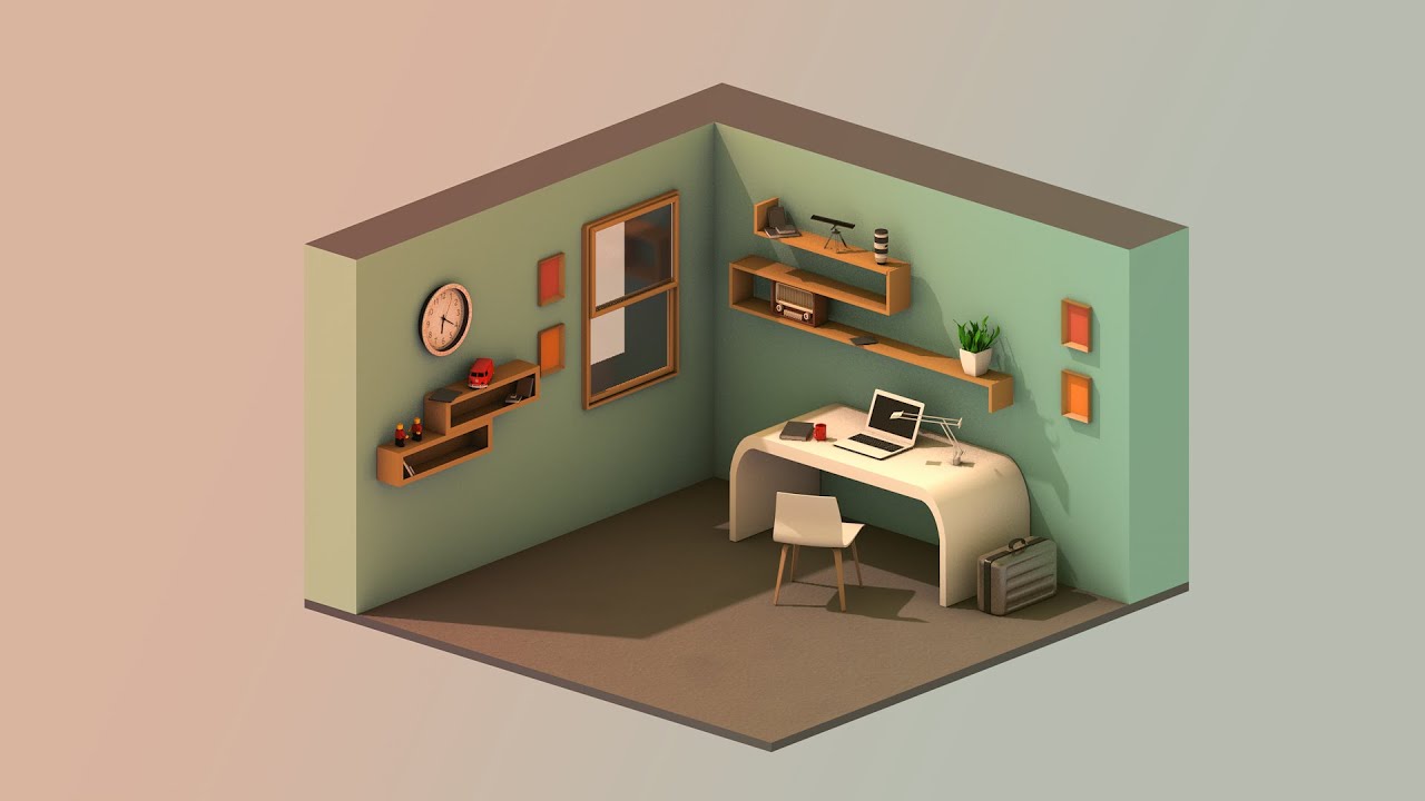 Cinema 4D Isometric Scene