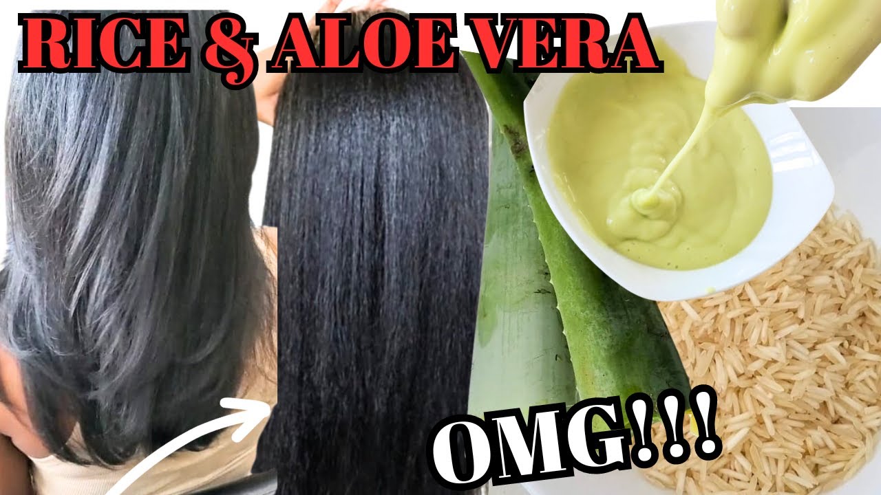 USE THIS DIY RICE AND ALOE VERA TREATMENT FOR CRAZY HAIR GROWTH