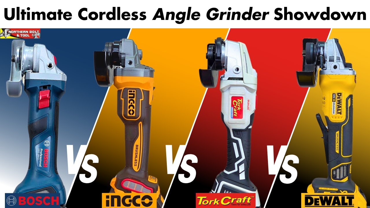 Ultimate Cordless Angle Grinder Showdown: Bosch vs DeWalt vs Ingco vs Tork Craft