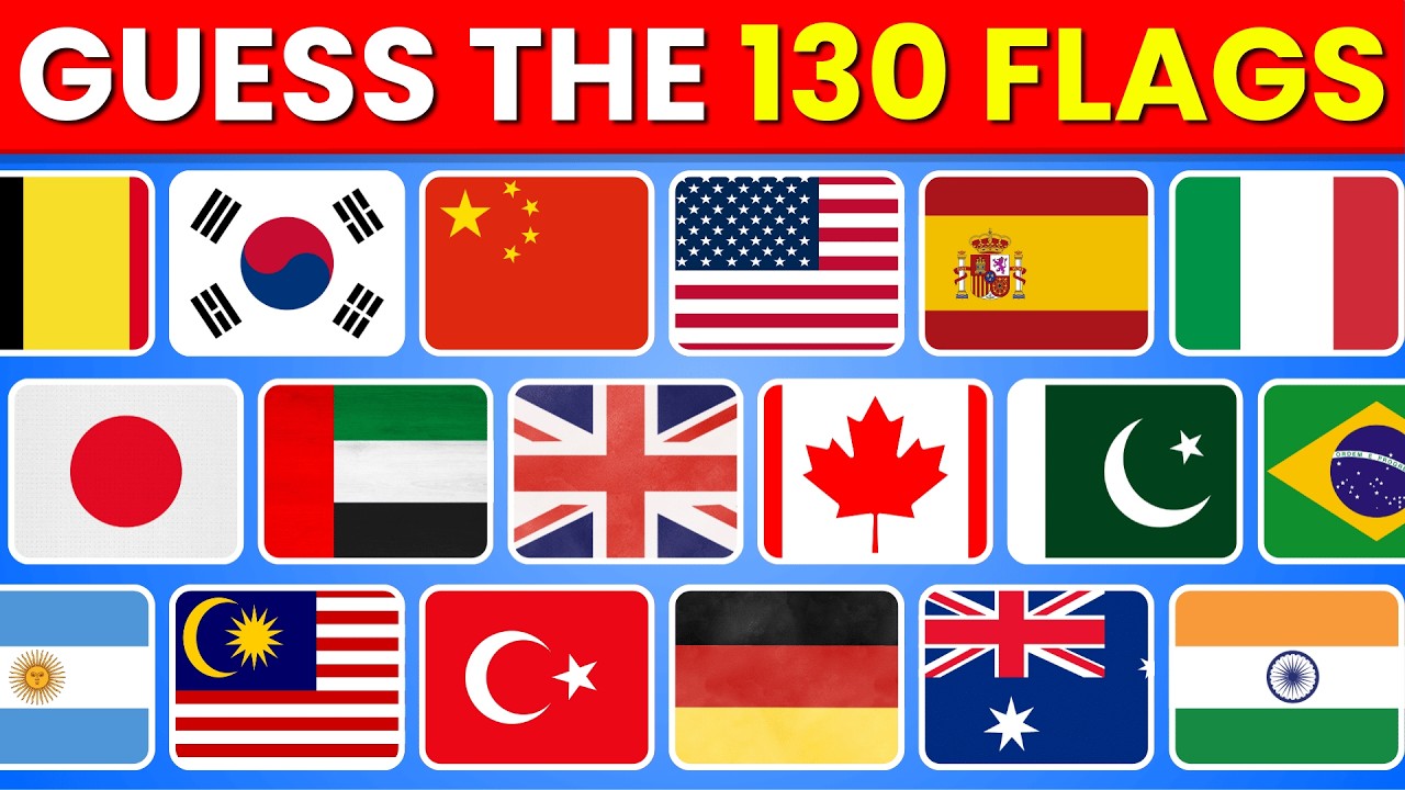 Only 1% Can Guess All 130 Flags 🌍 Ultimate Flag Quiz
