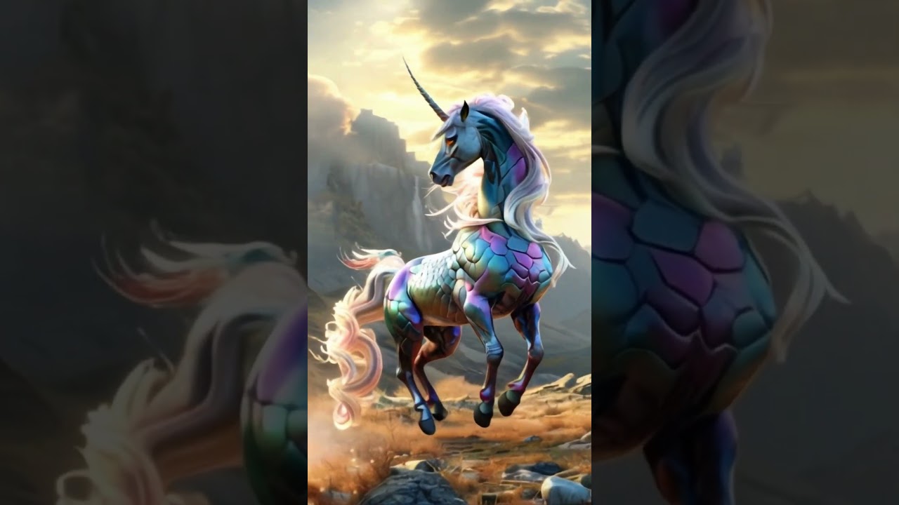 The animal combination of one-horned horse and snake #shorts  #hybrids