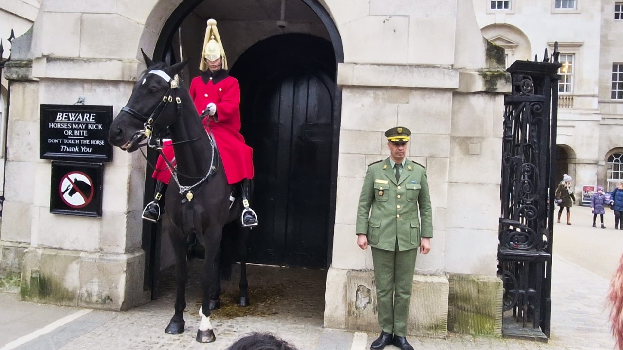 You Don’t See This Every Day at Horse Guards: A High Ranking Visitors in Uniform