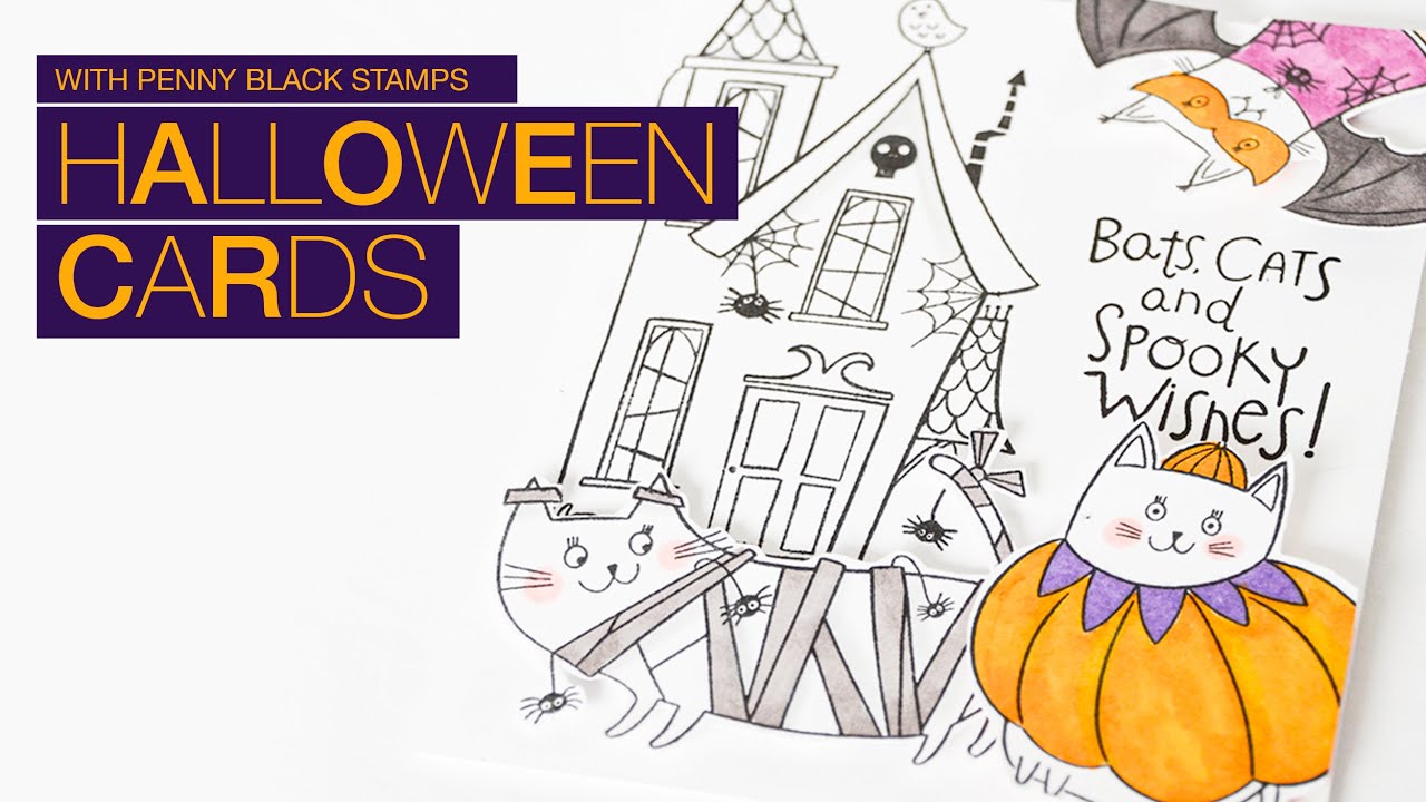 How to make a Halloween card step by step #cardmaking