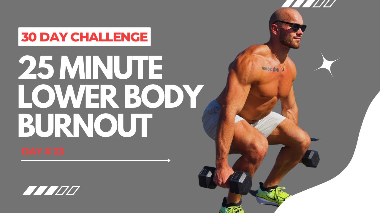 25 MIN INTENSE DUMBBELL LEG WORKOUT — Day 23 of 30 to Stronger You Challenge