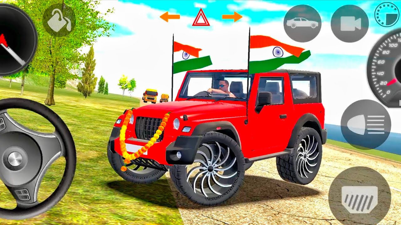 Modified Mahindra Thar😈Games:Indian Red Thar (Gadi Wala Games) Car Game Android Game - #2025