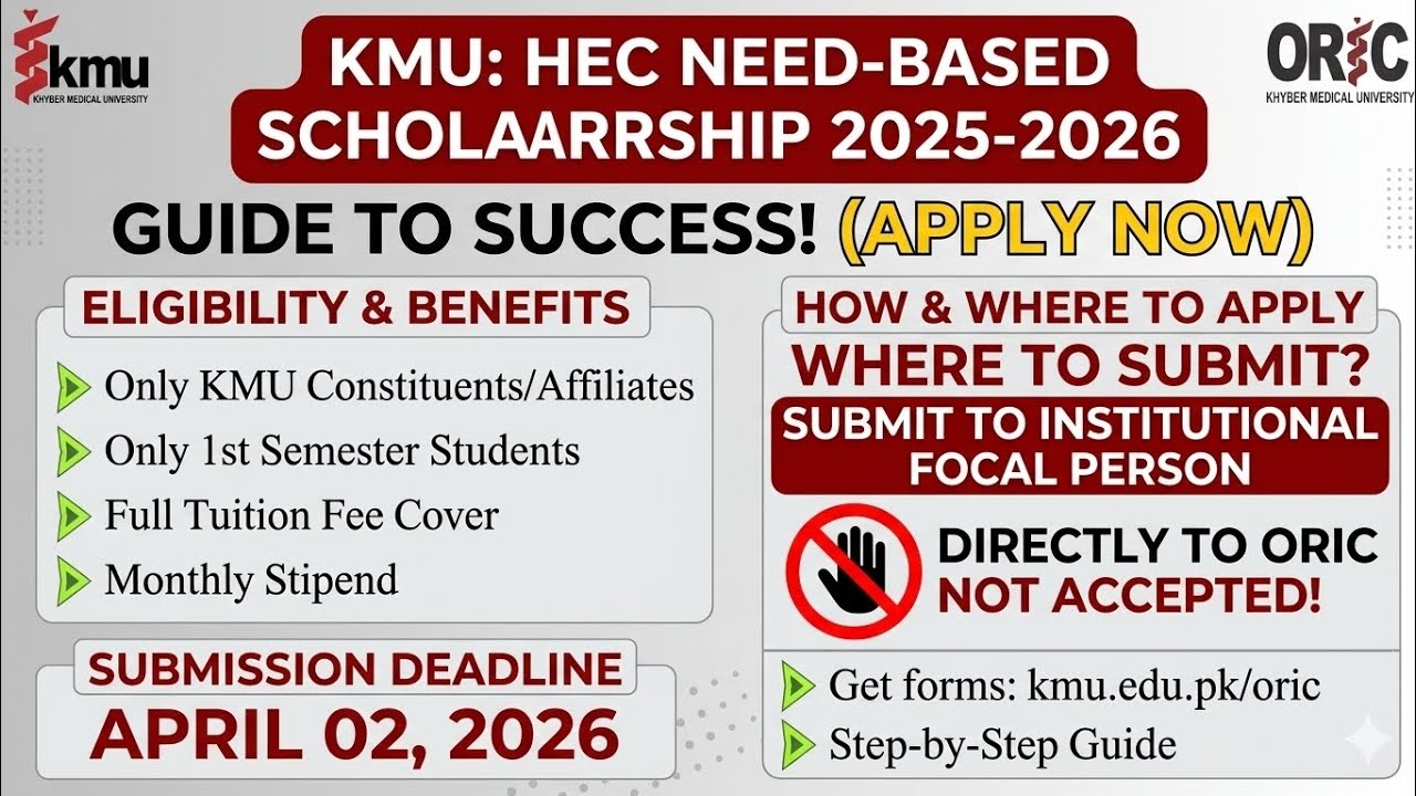 Стипендия KMU HEC для нуждающихся студентов на 2025-2026 учебный год | Как подать заявку, критери...