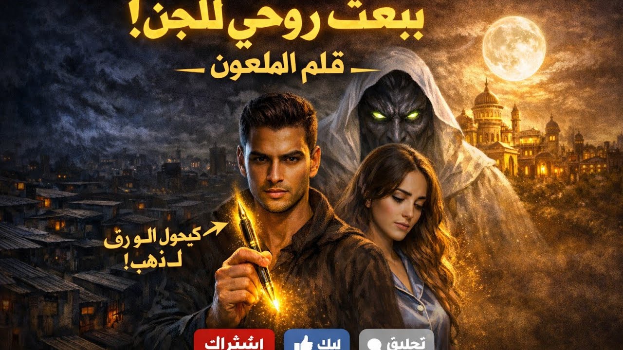 قصة ياسين: الفقير اللي حكم الجن بـ 'قلم العظم' وسر بنت المليونير 🕯️🔥