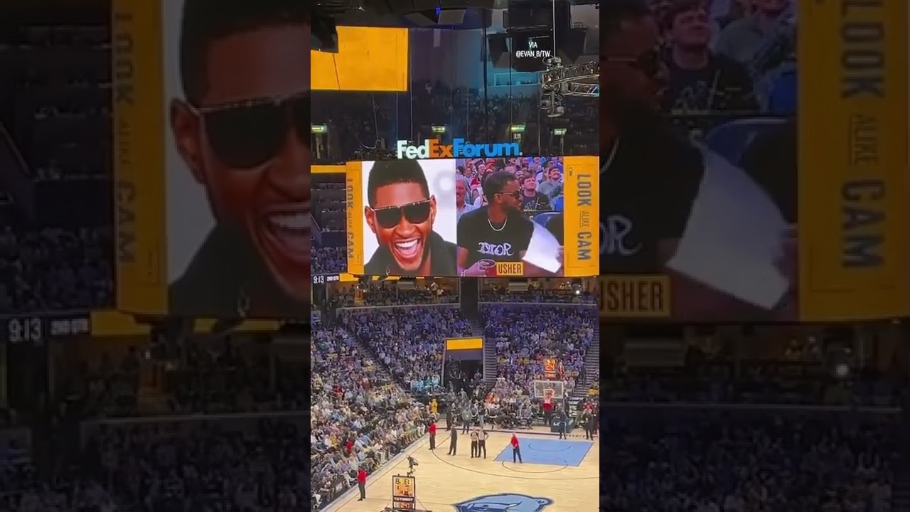 This moment between Usher and Ja Morant's dad on the Look-alike cam 🤣