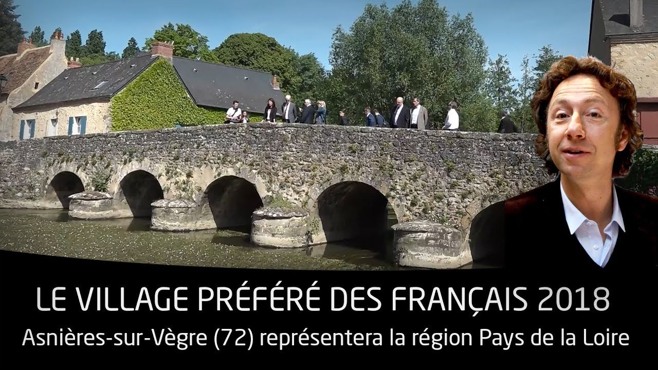 La commune d'Asnières-sur-Vègre (72) dans Le Village Préféré des Français
