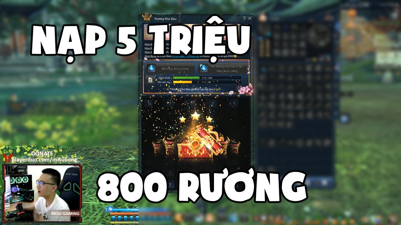 ĐỐT 5 TRIỆU MỞ 800 LẦN RƯƠNG KHO BÁU BNS 2020 VÀ CÁI KẾT ĐẮNG | Misu Gaming
