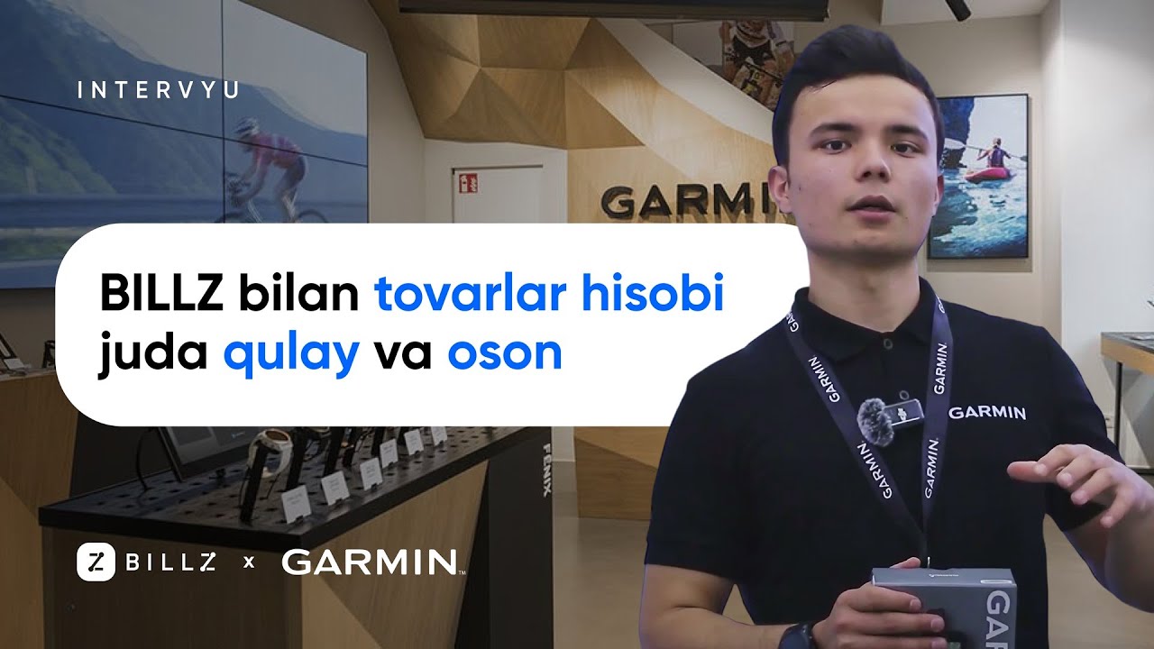 Garmin: BILLZ bilan Tovarlar hisobi Juda QULAY va OSON