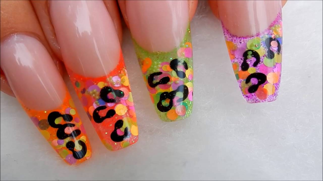 Nails BEFORE the Gecko ----Nails In Motion --- Tutorial Tomorrow .