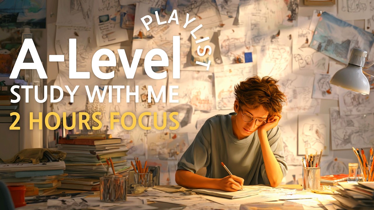 A-Level 2 Hours Deep Focus 📝 (Study With Me, Study Timer, No Lyrics)
