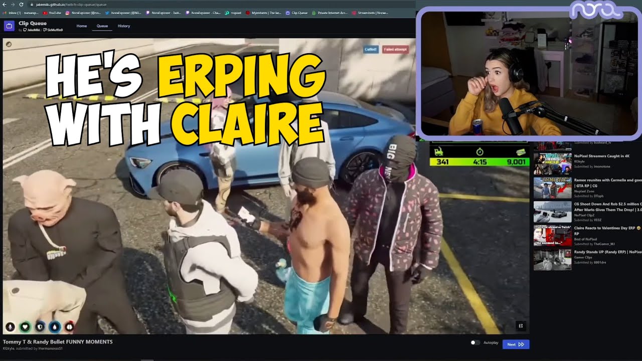 Nora Reacts to Tommy T & Randy's Duo Funny Moments | GTA RP NoPixel 3.0