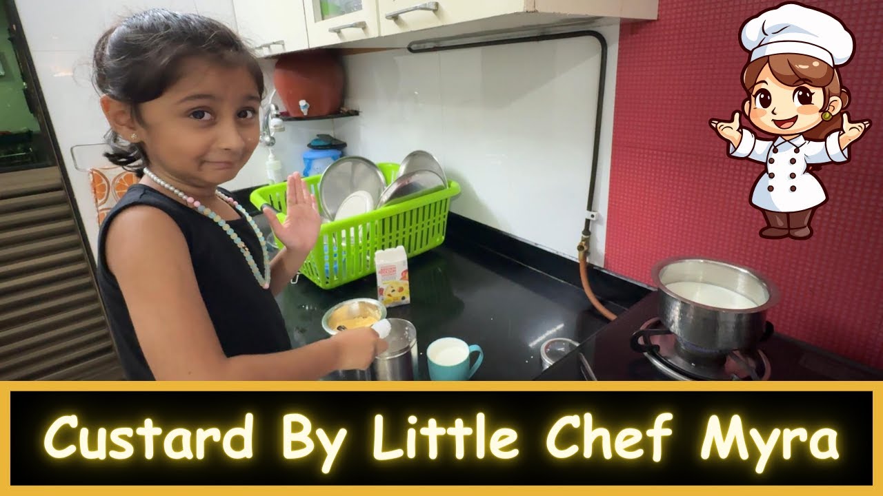 Custard By Little Chef Myra | Marathi Vlog 545 |