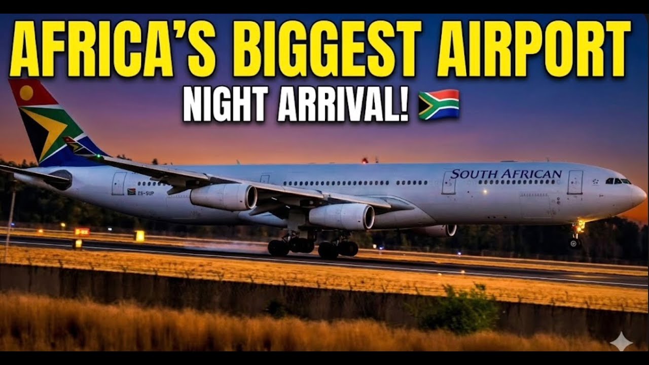 Inside Africa's biggest airport at night 4K (Beware of taxi scams) - Johannesburg (OR Tambo)