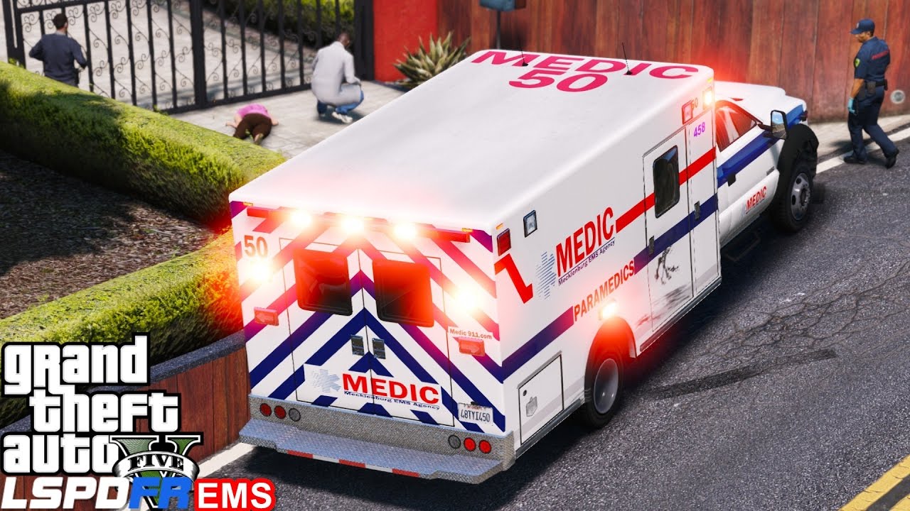 GTA 5 LSPDFR EMS Mod #6 | Playing As A Paramedic Mod | Mecklenburg | Dead On Arrival | CSI On Scene