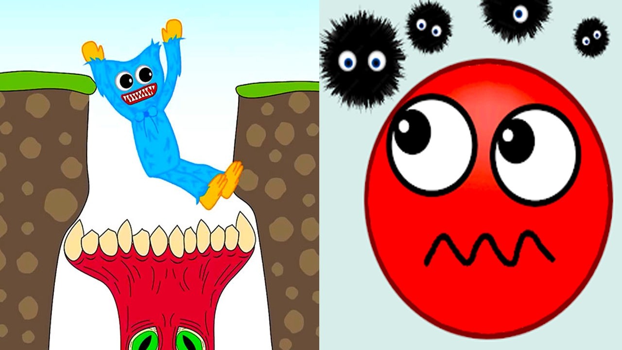 Hugy's Funny Animated Story vs Hide Ball 😱🟡🟢😱 Hard Levels Challenge Walkthrough Gameplay Ep1272