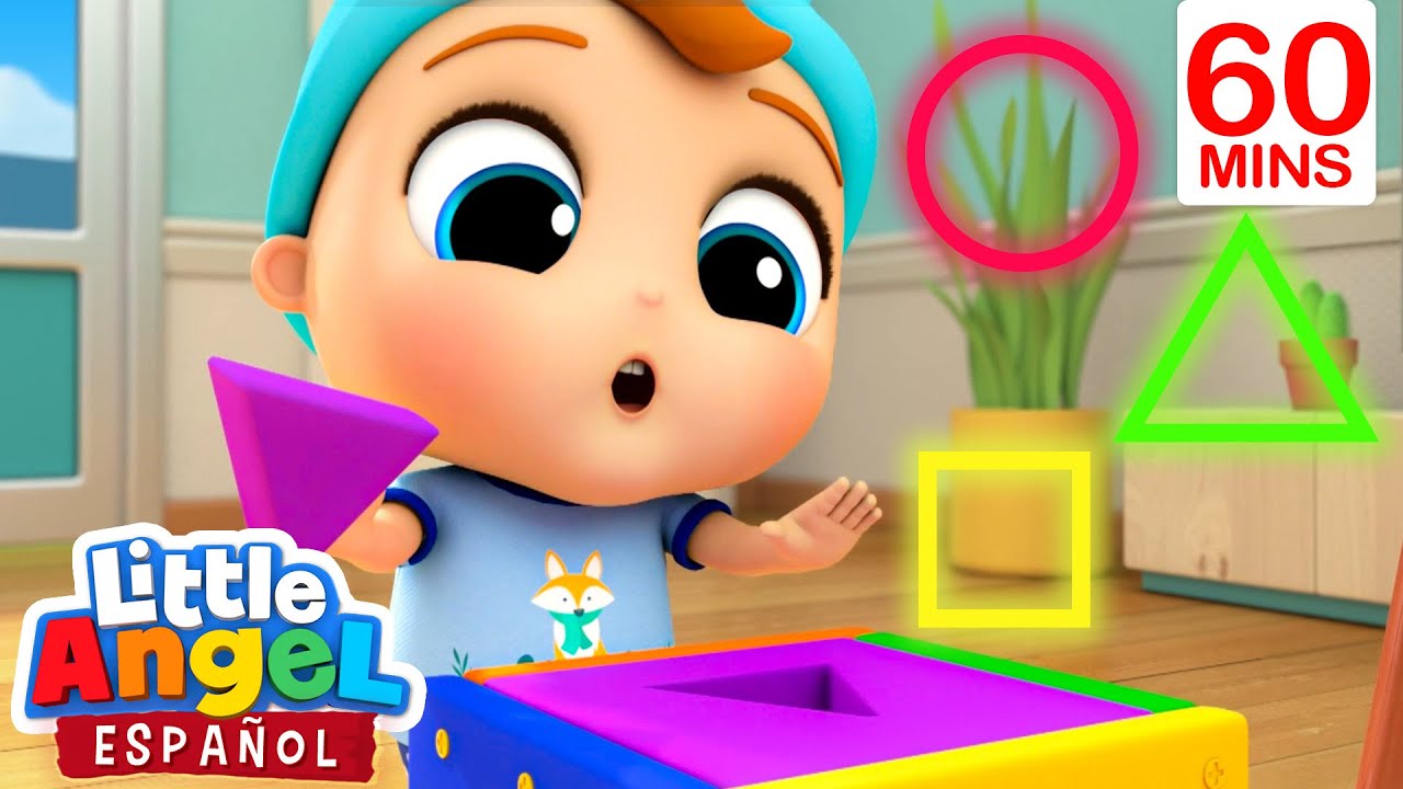 Aprendiendo las Formas y Colores | Canciones Infantiles🎵  Para bebes |  Little Angel y sus amigos