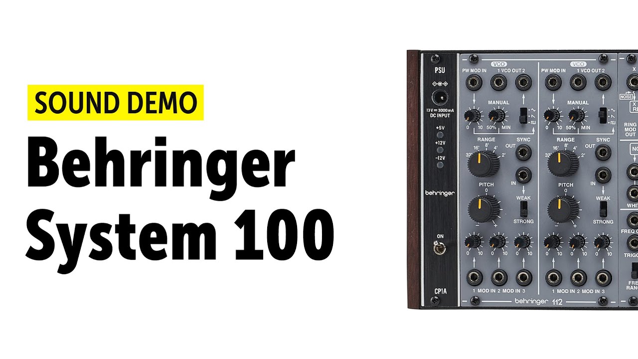 Behringer System 100 Sound Demo (no talking)
