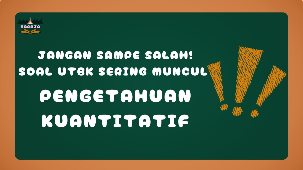 Soal Pengetahuan Kuantitatif UTBK SNBT yang Sering Muncul 😭 (Dibahas Tuntas) #UTBK #snbt2026
