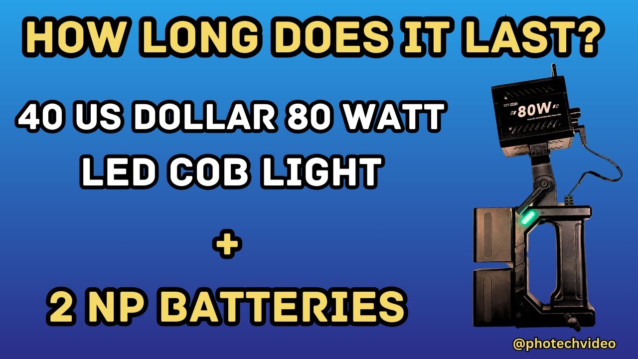 ZU80 LED COB Bi-Colour Light NP Battery Duration Test. Is It Long Enough?