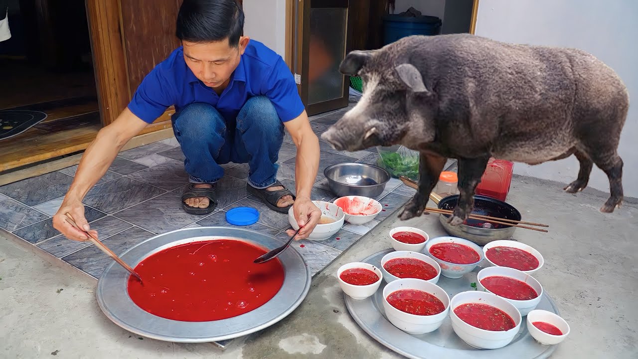 TẾT TRÊN BẢN MỔ LỢN 100KG TOÀN MÓN NGON