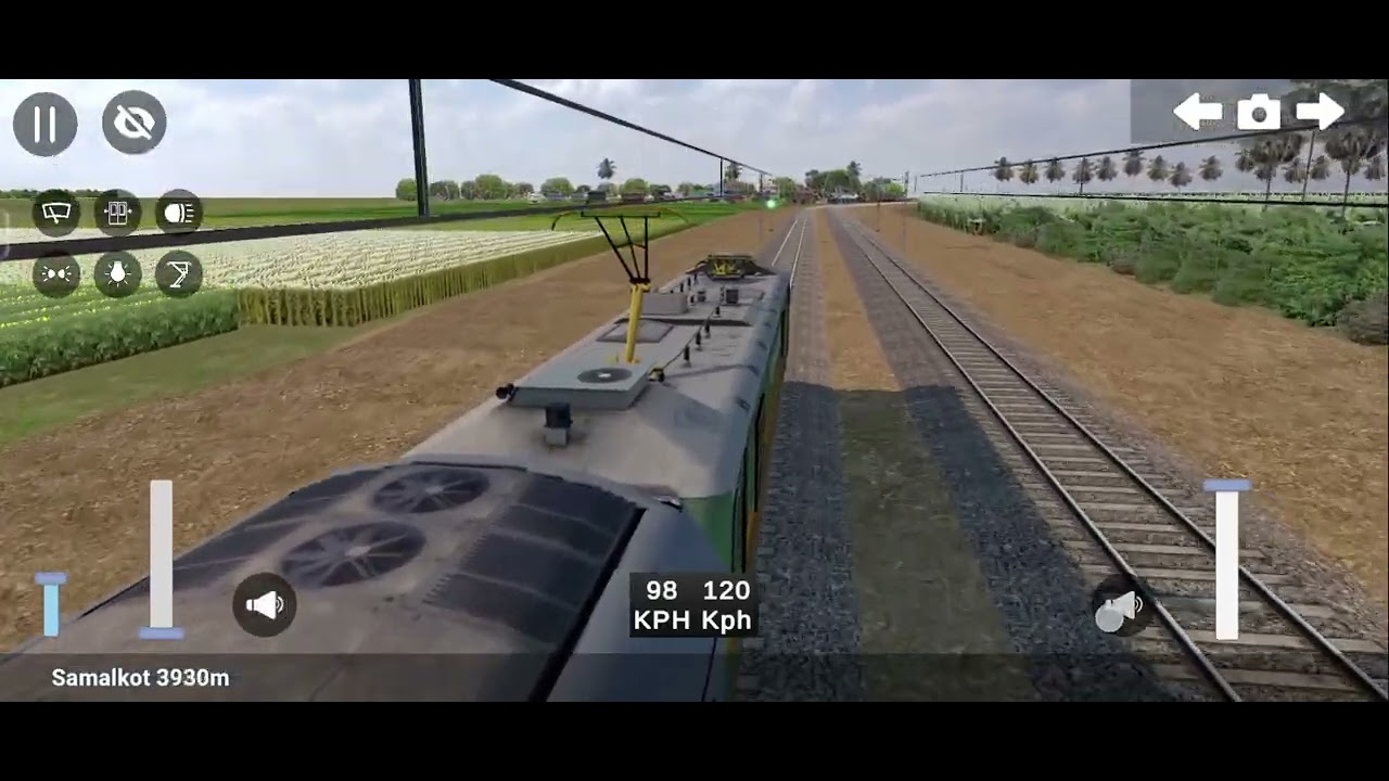 NEW Train Game journey WAB-9 loco motive and dubble dekar coach gameplay #yutubeshorts #gaming #vir