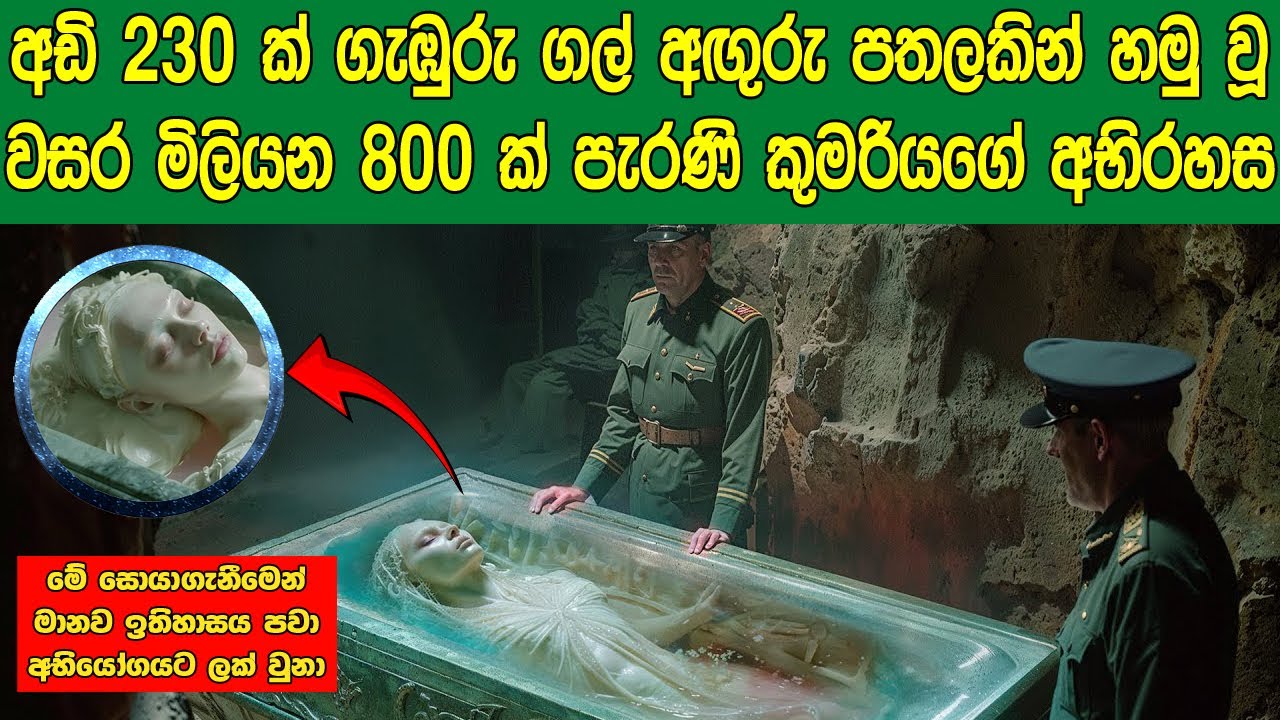 අඩි 230 ක් ගැඹුරු ගල් අඟුරු පතලකින් හමු වූ වසර මිලියන 800 ක් පැරණි කුමරියගේ අභිරහස | Sath Samudura