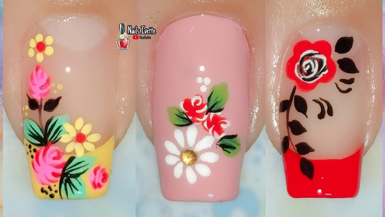 3 Decoración de uñas bonitos / modelos de uñas / ideas para decorar las uñas