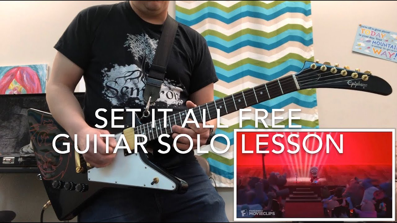 Ash - Set it All Free (solo) Guitar Lesson with Tabs!