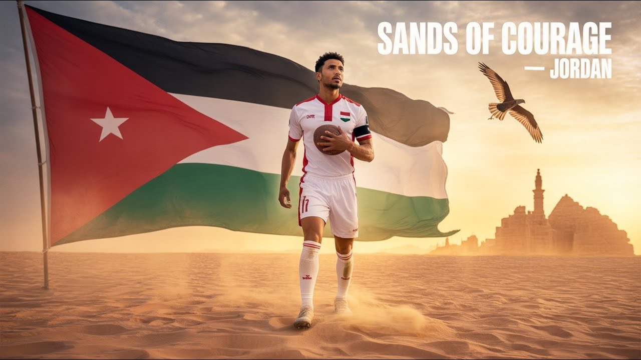 JORDAN &ndash; &ldquo;Sands of Courage&rdquo;  World Cup 2026 Offic