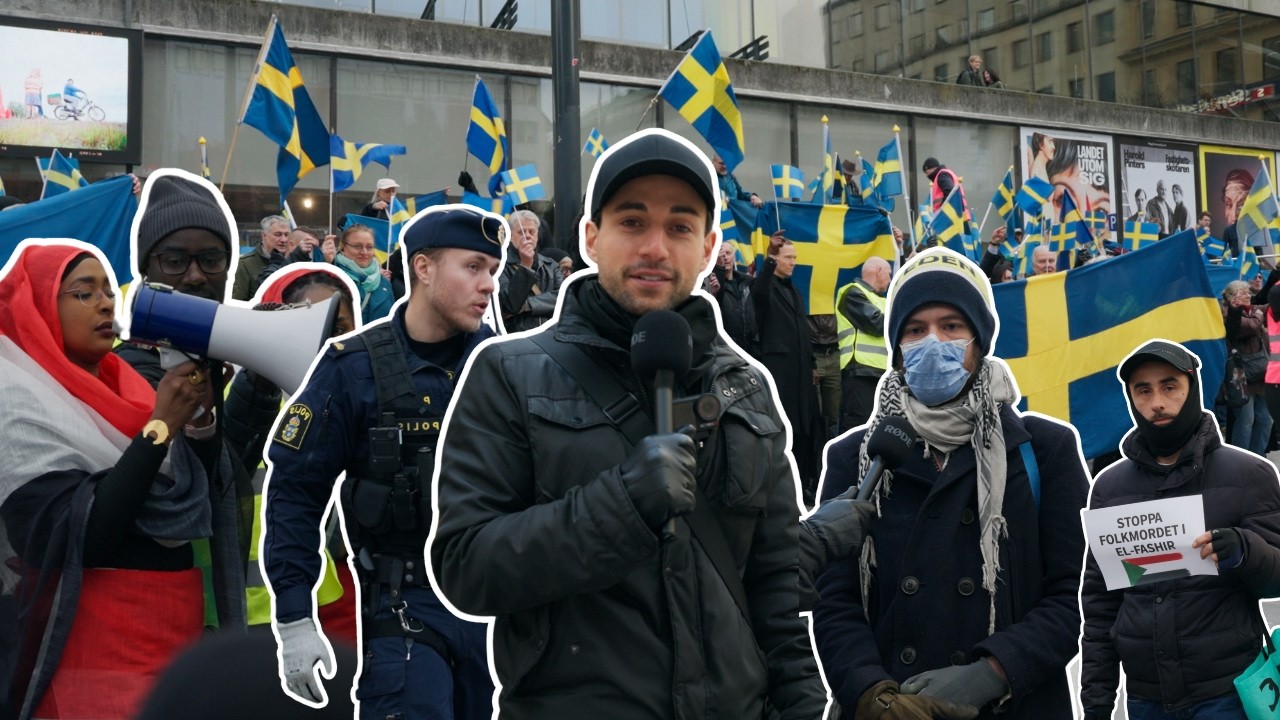 Ställer frågor till klimataktivist och besöker tre demonstrationer!