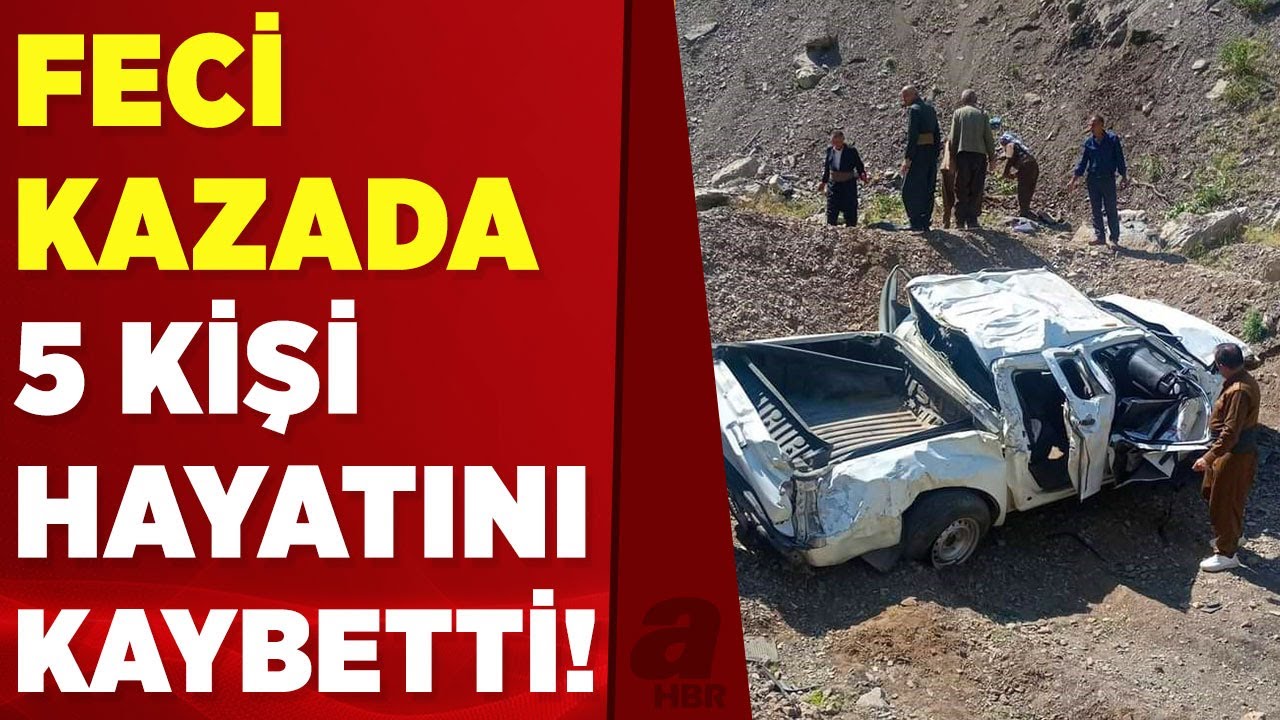 Şırnak'ta kamyonet şarampole devrildi: 5 &ouml;l&uuml; | A Haber