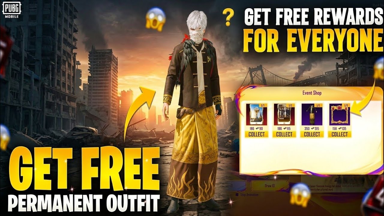 🔥 FREE Permanent Outfit & 2 Gold Cards! | PUBG Mobile World Cup Event