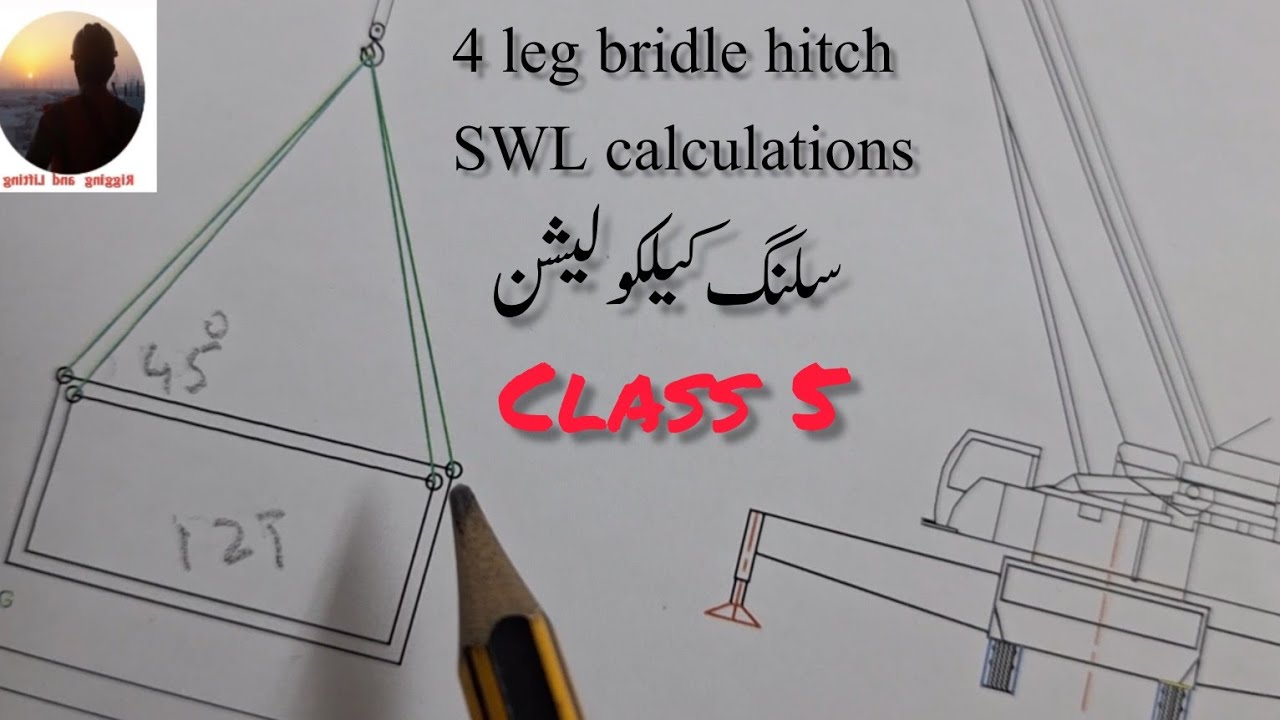 3 and 4 leg bridle Sling SWL calculations /how to calculate Sling swl/rigging and lifting training/