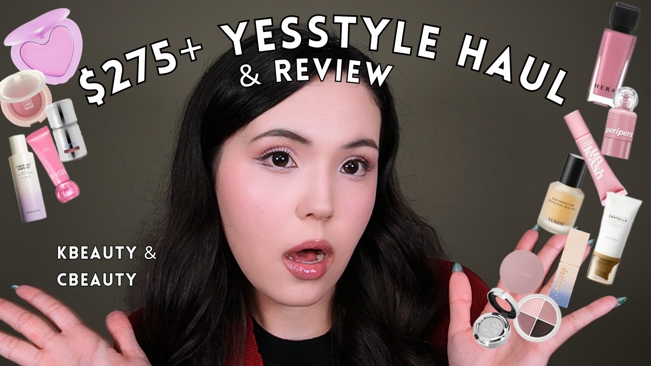 HUGE YESSTYLE HAUL + REVIEW | Korean Makeup & Chinese Makeup Review!