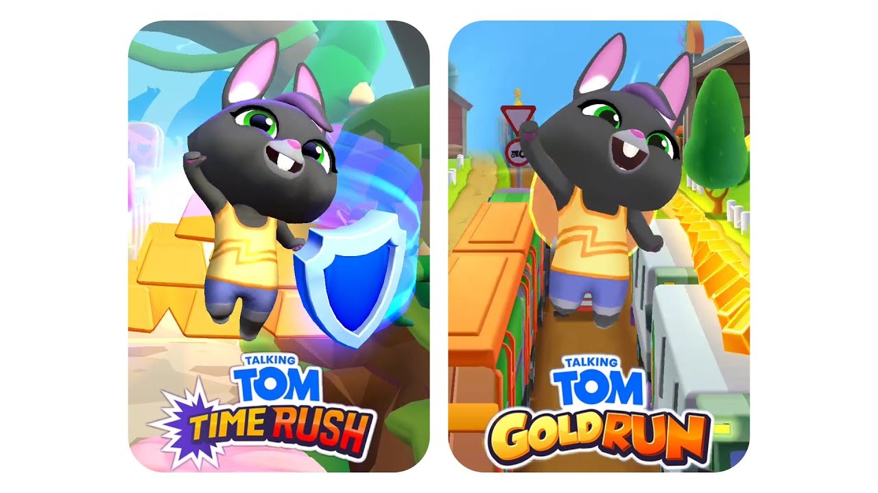 Talking Tom Time Rush vs Talking Tom Gold Run - Talking Becca