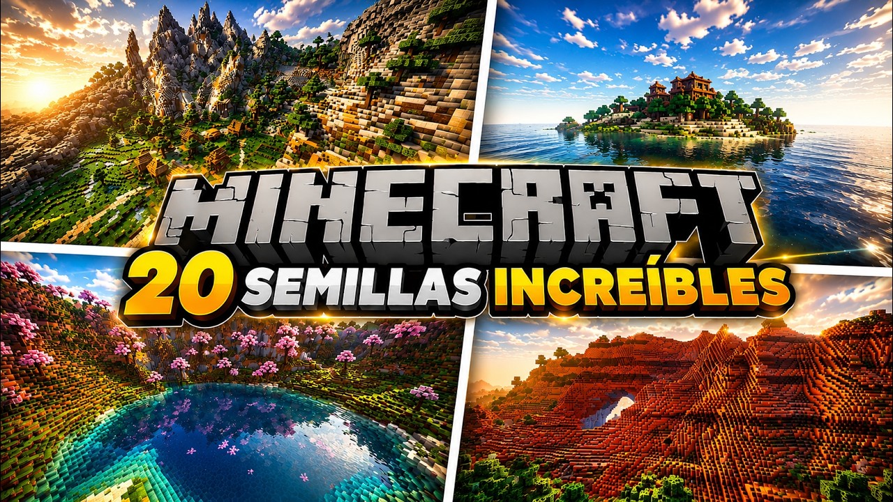 20 SEMILLAS INCRE&Iacute;BLES que TIENES que JUGAR en Minecraft